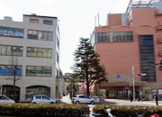 石巻駅から見た風景です。